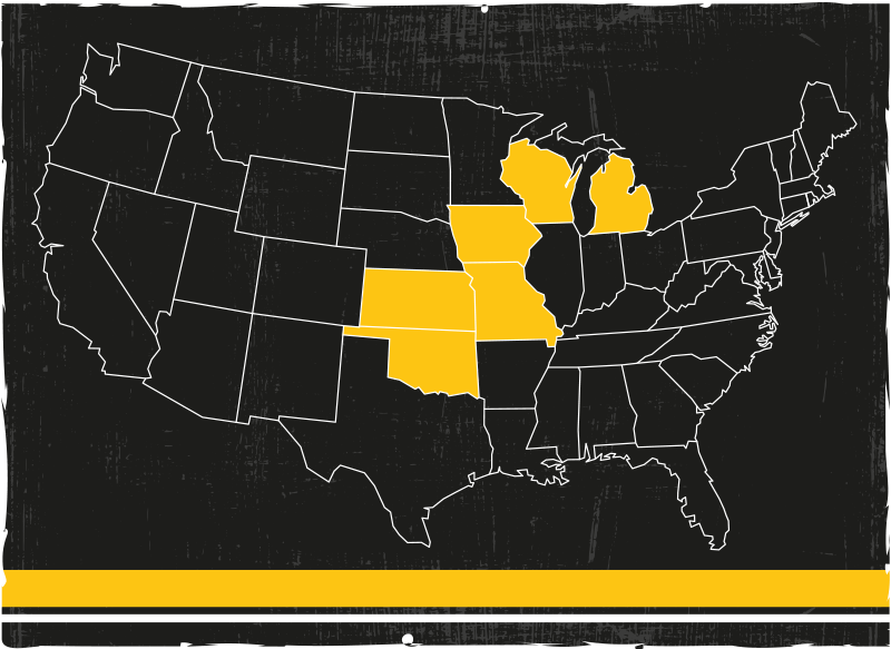 Billy Sims BBQ Franchise Growth Map