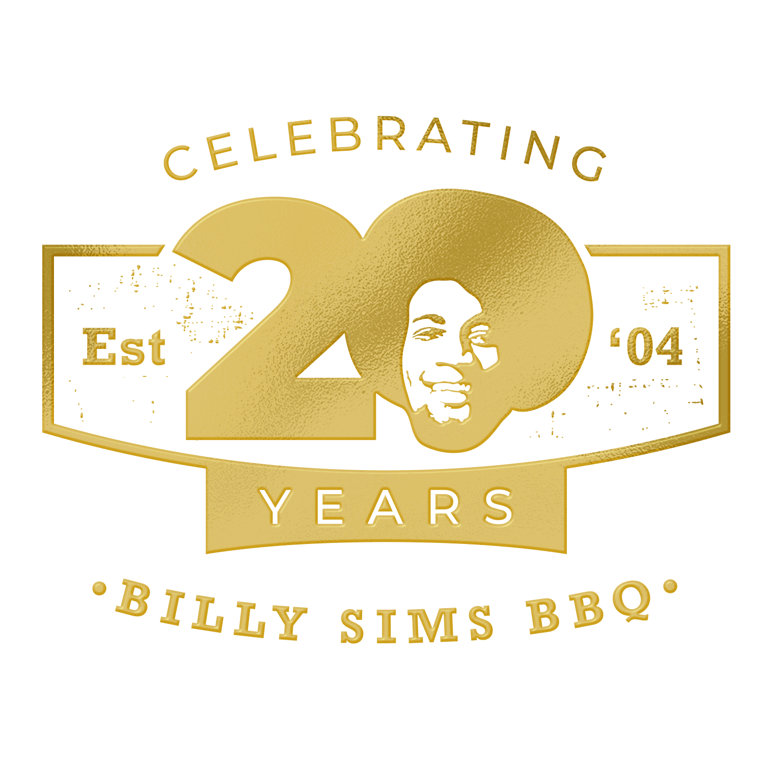 20th Anniversary Embossed Logo Billy Sims BBQ