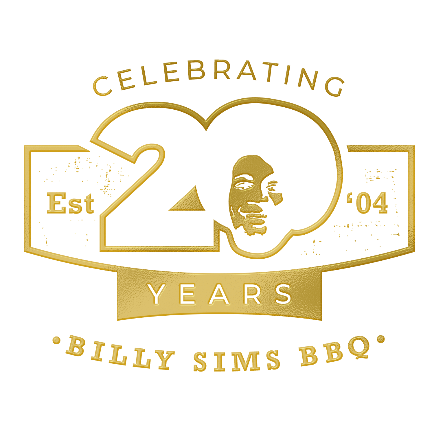 20th Anniversary Embossed Logo Billy Sims BBQ