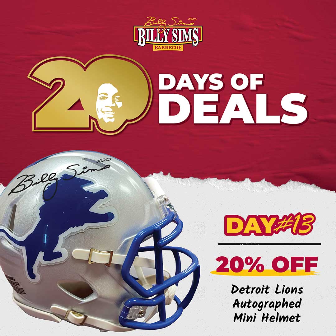 20% OFF Detroit Lions Mini Helmet