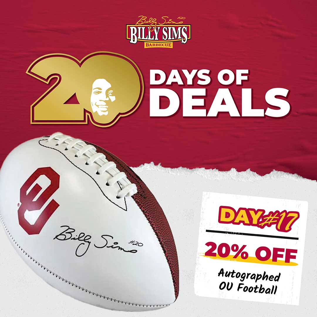 20% OFF Autographed OU Football