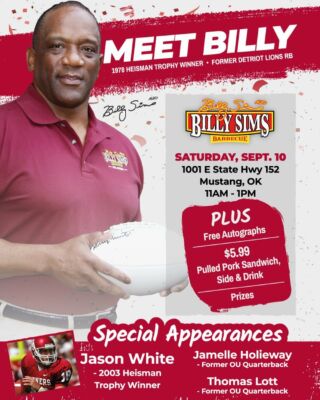 billy sims gift card